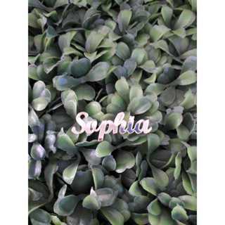 Nome para Laço em Acrilico - 1cm altura (letra inicial) em Oferta na Shopee