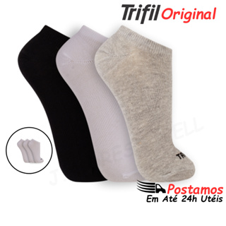 Kit 3 Pares de Meias Cano Baixo Invisível Trifil 6227 em Oferta na Shopee