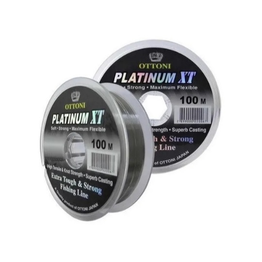 Linha de Pesca Platinum XT Monofilamento Ottoni - 100M