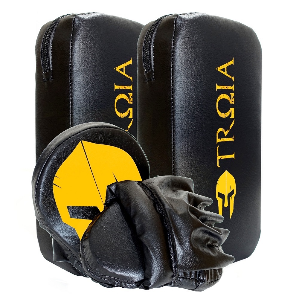 Aparador De Chute e Manopla de Foco Troia Treino Profissional Academia Muay Thai Boxe