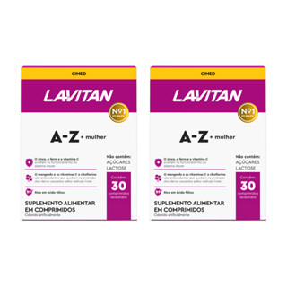 Multivitamínico Lavitan AZ Mulher 30 Comprimidos 2 Caixas