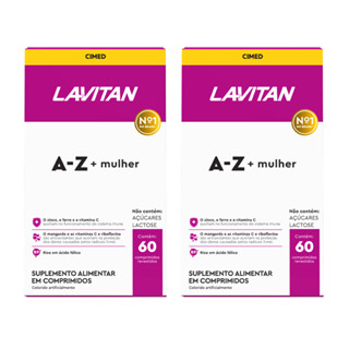 Multivitamínico Lavitan AZ Mulher 60 Comprimidos 2 Caixas