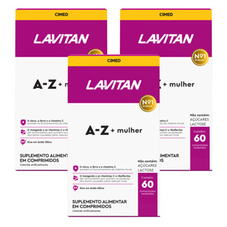 Multivitamínico Lavitan AZ Mulher 60 Comprimidos 3 Caixas