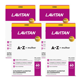 Multivitamínico Lavitan AZ Mulher 60 Comprimidos 4 Caixas