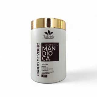 Máscara Hidratação Capilar Banho de Verniz Extrato de Mandioca 1k Cabelos Lisos e Cacheados em Oferta na Shopee