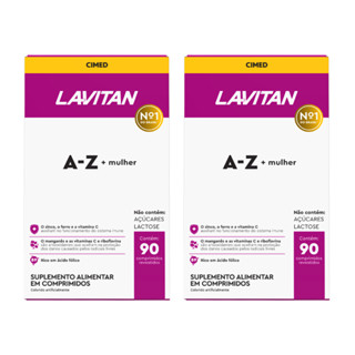 Multivitamínico Lavitan AZ Mulher 90 Comprimidos 2 Caixas