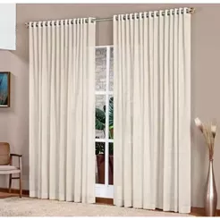 Cortina Linho Voil Flame 6,00mts X 2,70mts Linho Ideal para Quartos e Salas