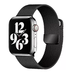 Pulseira Milanese Aço Metal Magnetico Fecho 38mm/40mm Apple Watch X7/X8/T500 Iwo 12/13/16