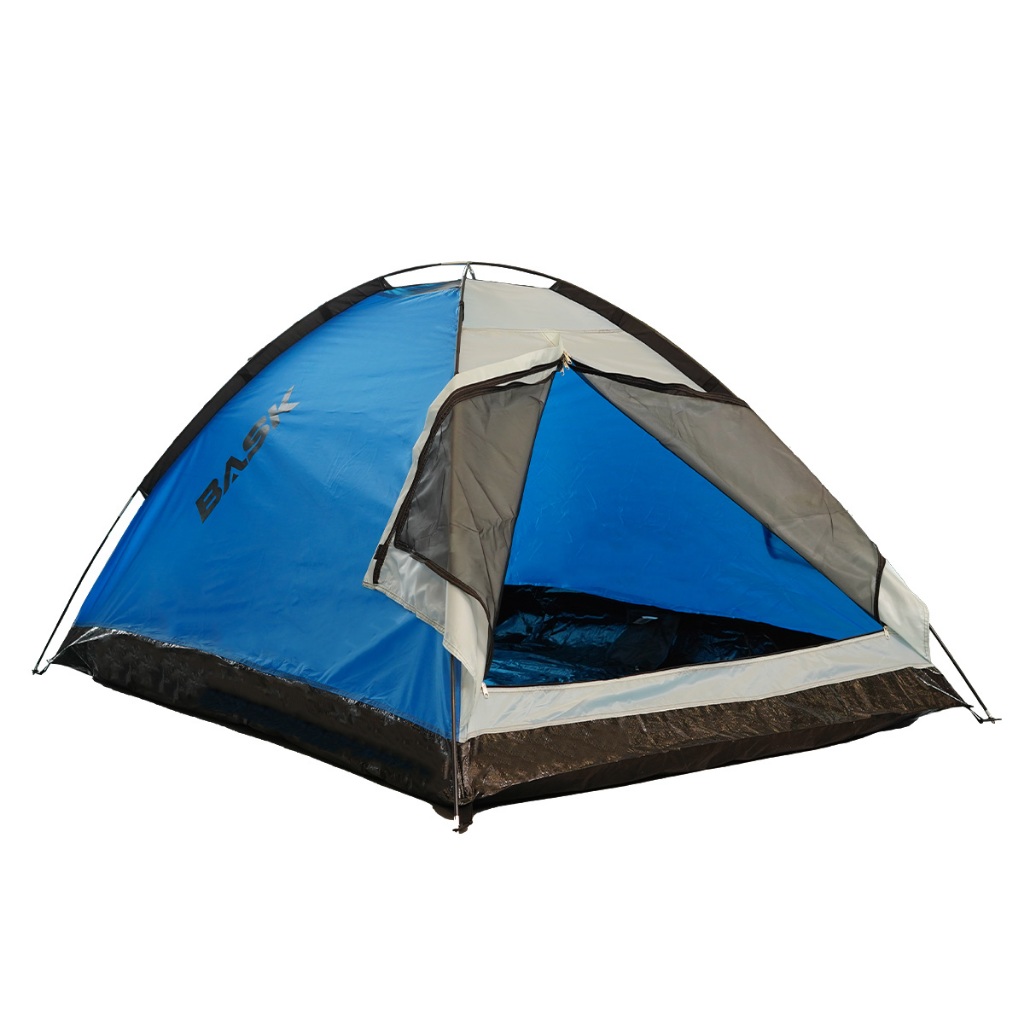 Barraca Camping 2 Pessoas à Prova d'Água PU1500 Com Tela Mosqueteira Tenda Praia Festa Bask - Sports & Outdoors