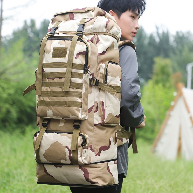 Mochilão Tático Cargueira Reforçada Camuflada 80 Litros Promoção
