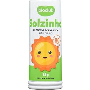 Protetor Solar Stick Bastão 15g Solzinho FPS 80 Bioclub