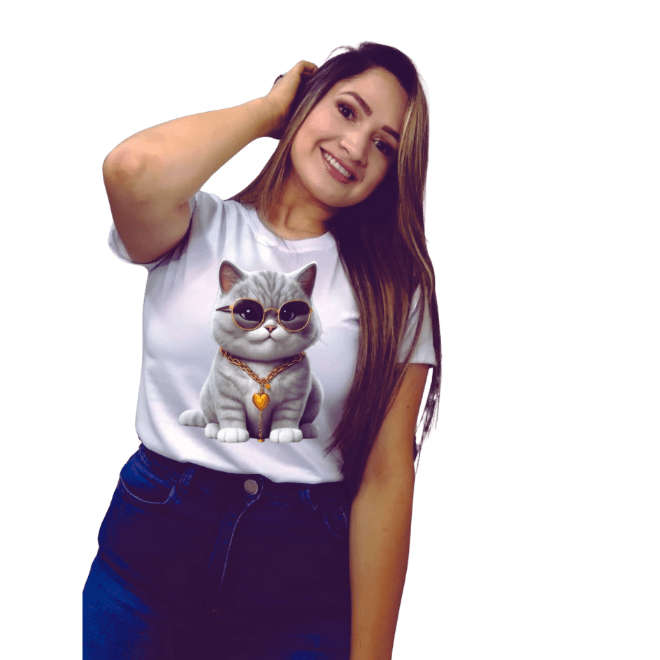 T-shirt Feminina Baby Look Branca Estampada Mais Vendidas Shopee