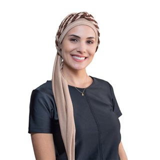 Turbante com Tiara Elos de Trança Larga na cor escolhida em Oferta na Shopee