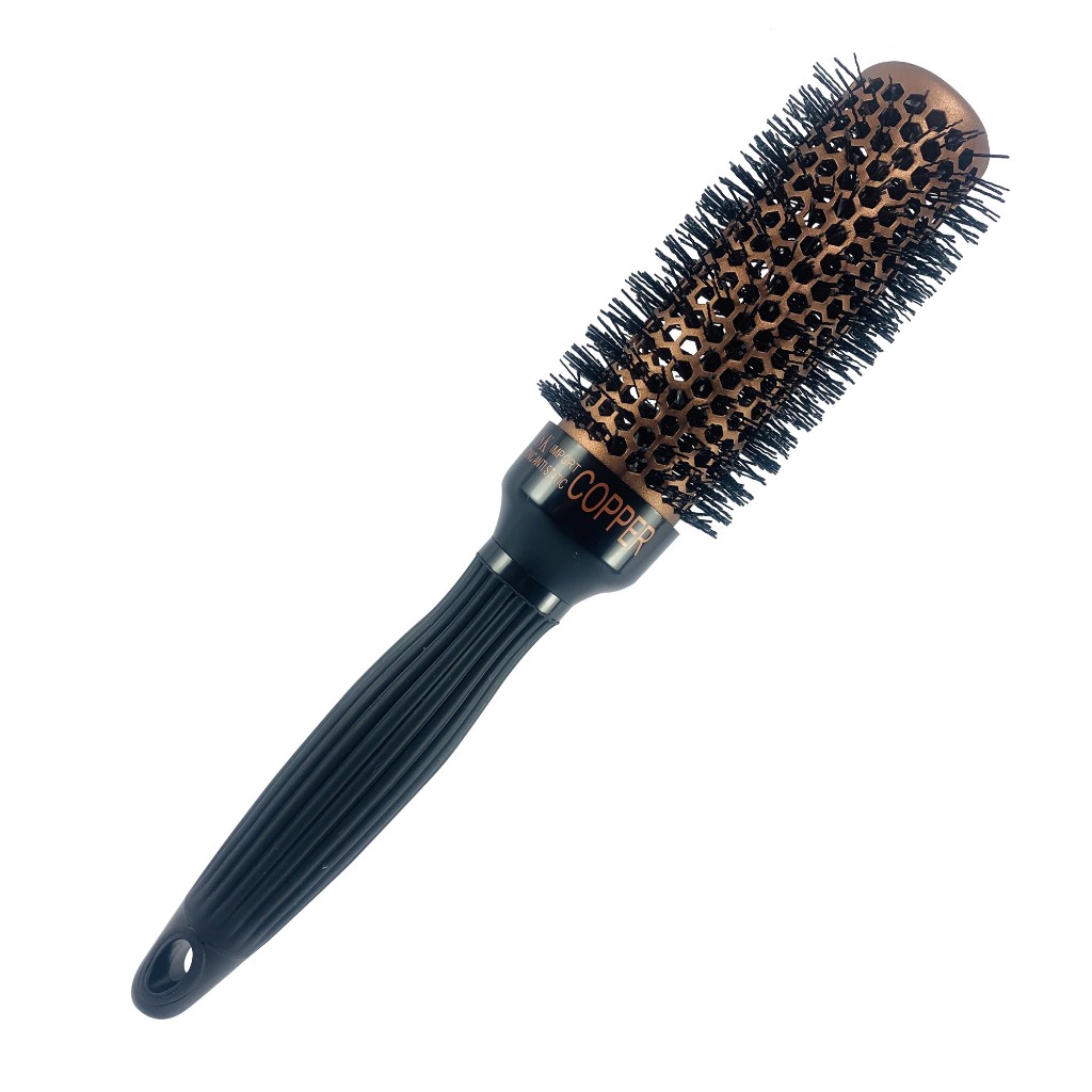 COB 33-Escova de Cabelo Térmica com barril de Cobre-18K