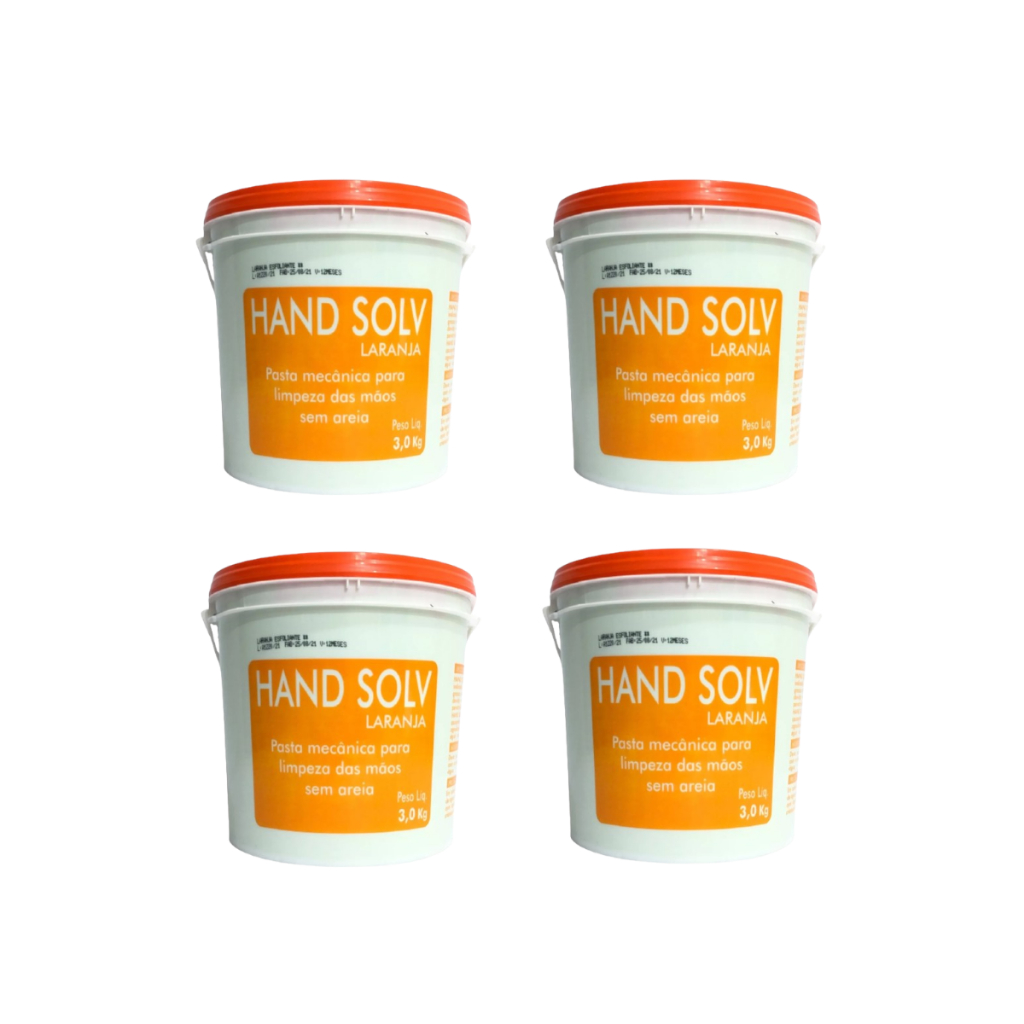 4 Pasta Desengraxante Pra Limpeza Das Mãos S/ Areia Handsolv em Oferta na Shopee