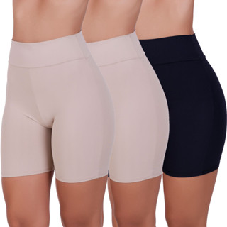 Short Anágua Todo Em Poliamida Conforto Segunda Pele Feminino Bermuda Moda íntima Lingerie