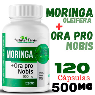 Ora pro nobis Com Moringa oleifera arvore da vida 100% original 120 capsulas pura