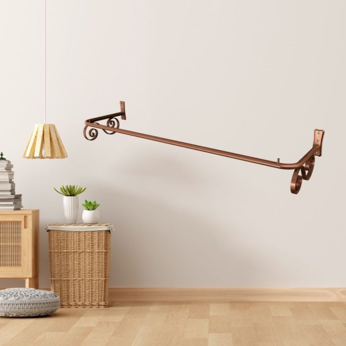 Arara para Roupas Vintage com Arabesco 1,20m Rose em Oferta na Shopee