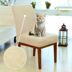 Capa para cadeira de jantar anti-gato arranhão