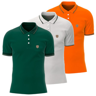 Camiseta Polo Masculina Casual Básica 100% Algodão Dia a Dia Oferta