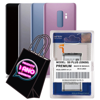 Kit Tampa + Battria Compatível Galaxy S9 Plus G9650 Traseira Fundo + 100% Vidro + Com Logo! em Oferta na Shopee