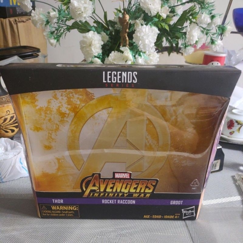 Caixa Vazia Marvel Legends Avengers Infinity War Thor Rocket Groot Hasbro 6"