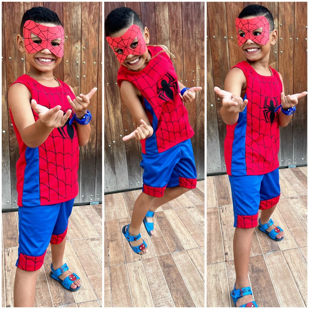 Homem Aranha/Spider Man Infantil Menino Pronta entrega Desenho 2 ao 10 anos