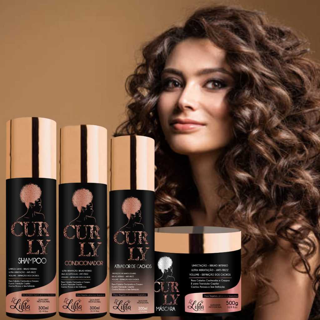 kit  Formador de Cachos Shampoo + Condicionador +  Ativador + Máscara de Hidratação 500g