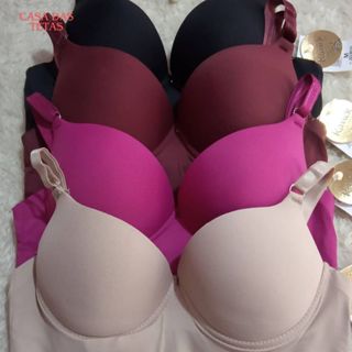 Abertura de Loja! Pouco tempo! Sutiã Básico kit c/4 Reforçado de Poliamida com Bojo - Lingerie Feminina