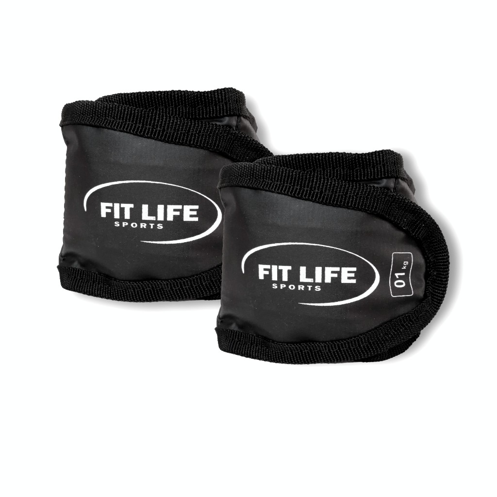 Par Caneleira Tornozeleira de Peso 1kg Fit Life