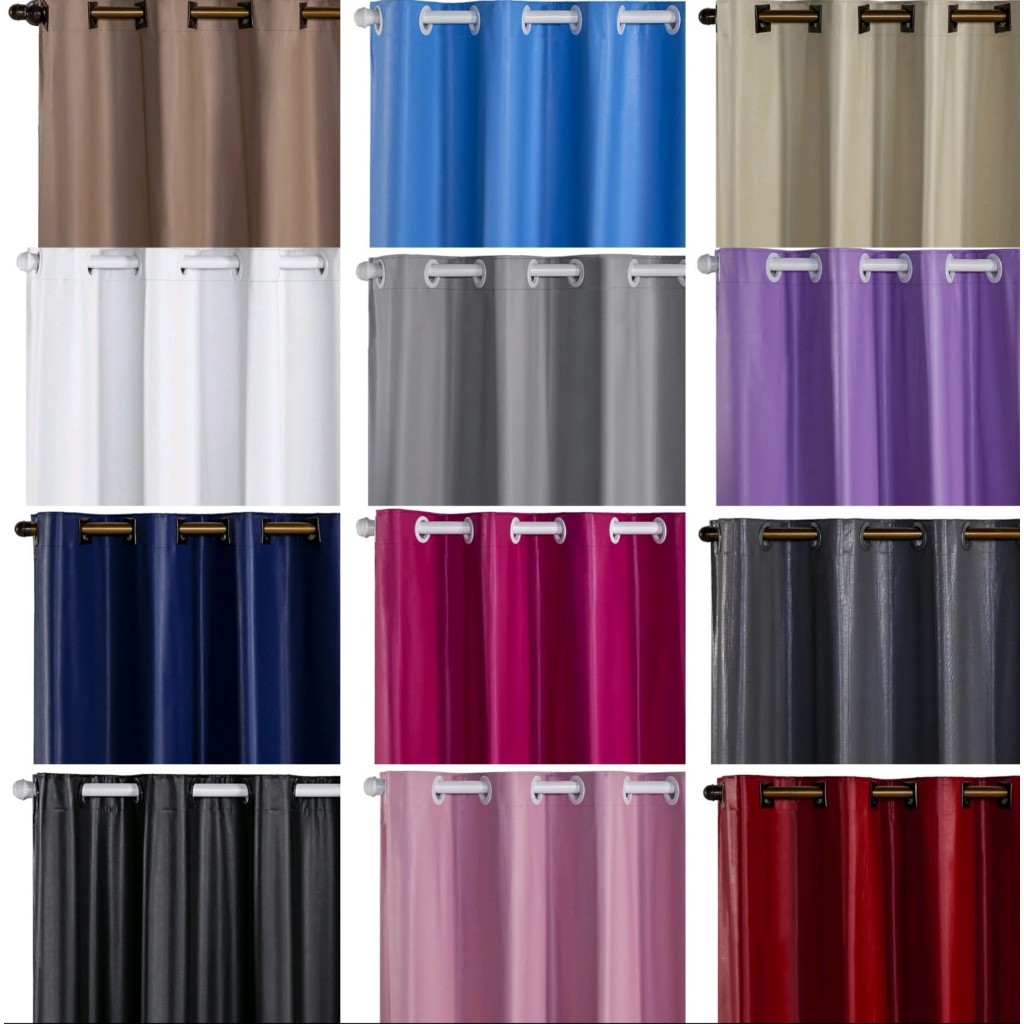 Cortina Blackout PVC 1,40 de largura x 2,20 de Altura - Ideal para portas / Banheiros e Provador em Oferta na Shopee