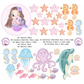 Adesivo Box De Banheiro Infantil Fundo Do Mar Sereias Menina Tons Pastéis Vidro Decoração em Oferta na Shopee