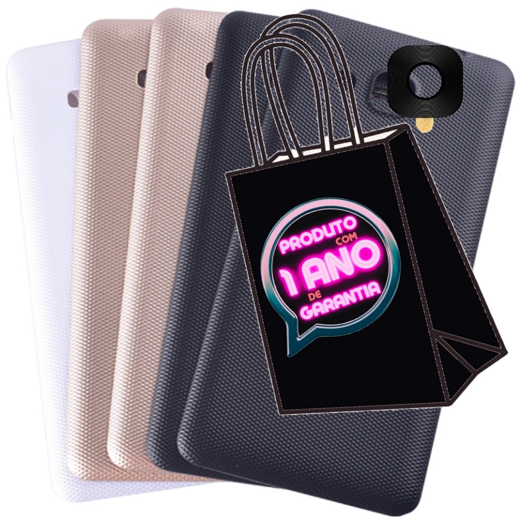 Tampa + Com Lente Da Câmera Compatível Com Galaxy J2 Prime G532 Traseira + Com Logo!