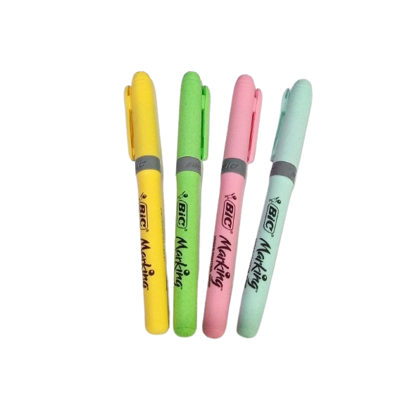 Marca-Texto Bic - Tons Pastel - UNIDADE em Oferta na Shopee