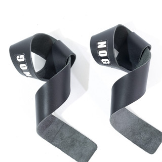 Strap Fita Couro para Crossfit Musculação Academia Gancho 50cm