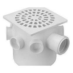 Caixa Sifonada 150x150x50mm 7 Entradas para Banheiro ou Área