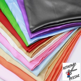 3 Metros Tecido Cetim Charmousse 1,50M Largura Cetim Liso + Barato em Oferta na Shopee