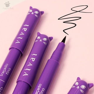 Caneta Delineadora Meu Gatinho Preferido Preto Vivai em Oferta na Shopee