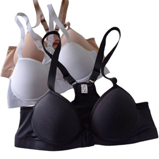 Kit com 3 Sutiãs Nadador Reforçados com fechamento frontal com bojo muito conforto