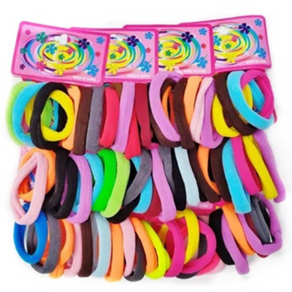 kit 72 elasticos prendedor de cabelo - tipo xuxinha feminino