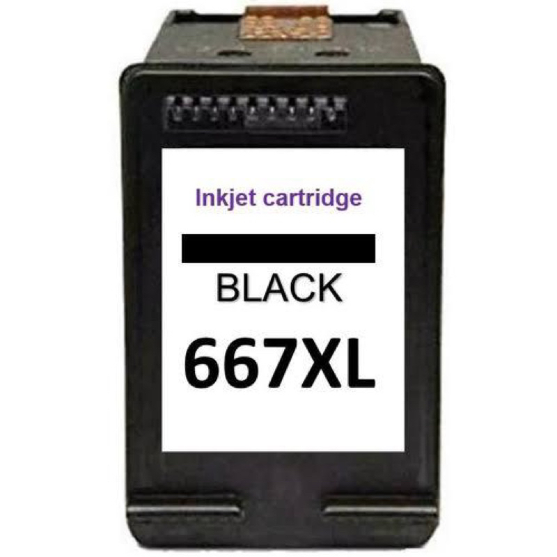 Cartucho compativel 667 XL Preto Compatível com as impressora 2515 2516 3515 1275 2375 2376 2776 6475 6476