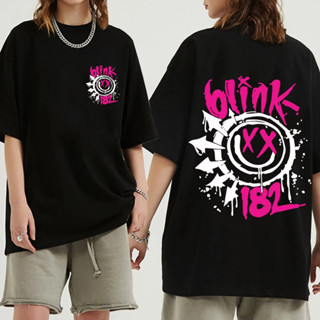 Camiseta Unissex Blink-182 T-shirt Algodão Estilo Streetwear Banda De Rock Blusa Confortável Básica