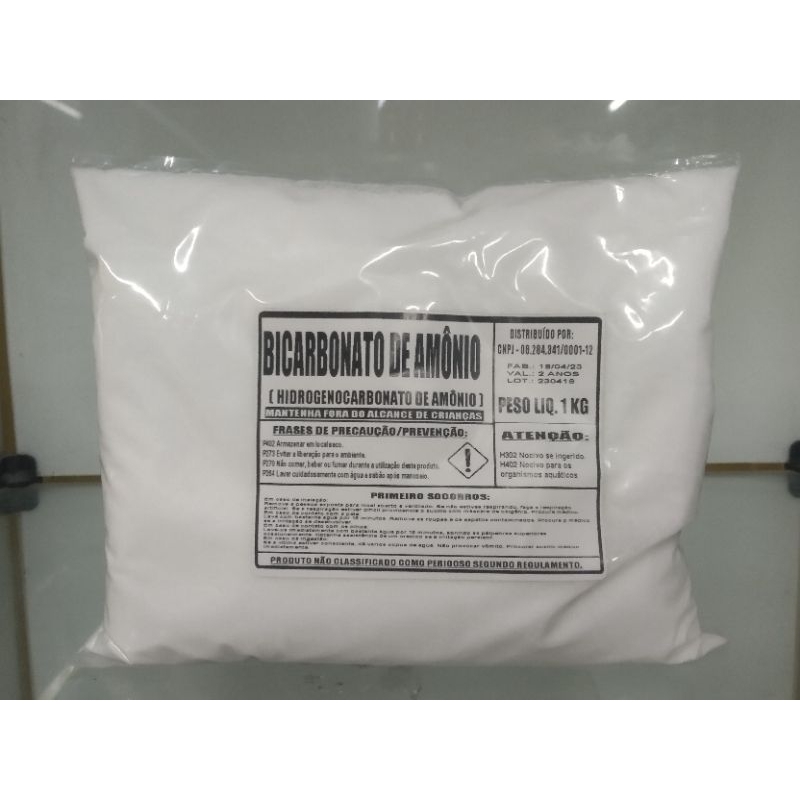 Bicarbonato de Amônio P.A. 1Kg (sal amoníaco) em Oferta na Shopee