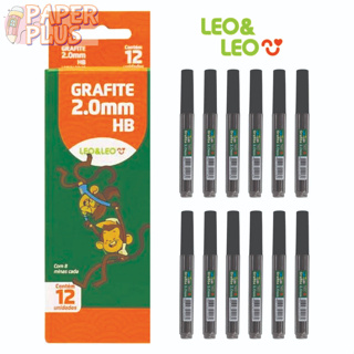 Mina De Grafite Hb 2.0mm 1 Caixa Com 12 Tubos / 08 minas cada Leoeleo Material Escolar, Escritório em Oferta na Shopee