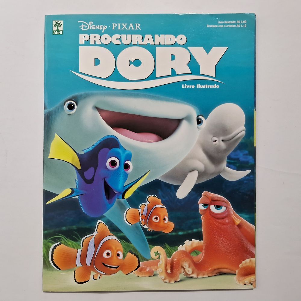 Álbum Procurando Dory Incompleto - 154 Figurinhas Já Coladas