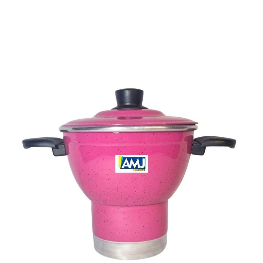 Cuscuzeira Grande Nordestino nº 18 cm Alumínio Colorido para 4 Porções  (cuscuzeiro) em Oferta na Shopee