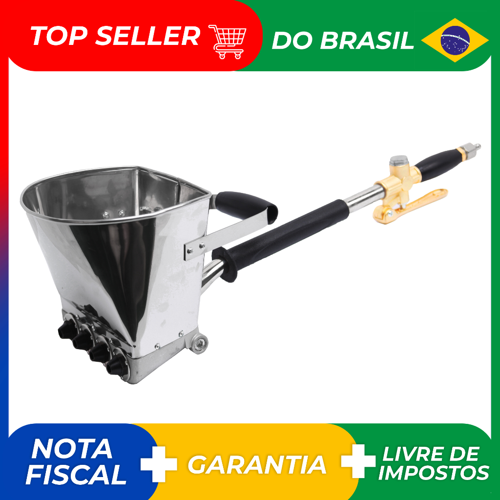 Pistola Projetor Textura Argamassa Chapiscadeira 3,50 Lts TARG01 em Oferta na Shopee