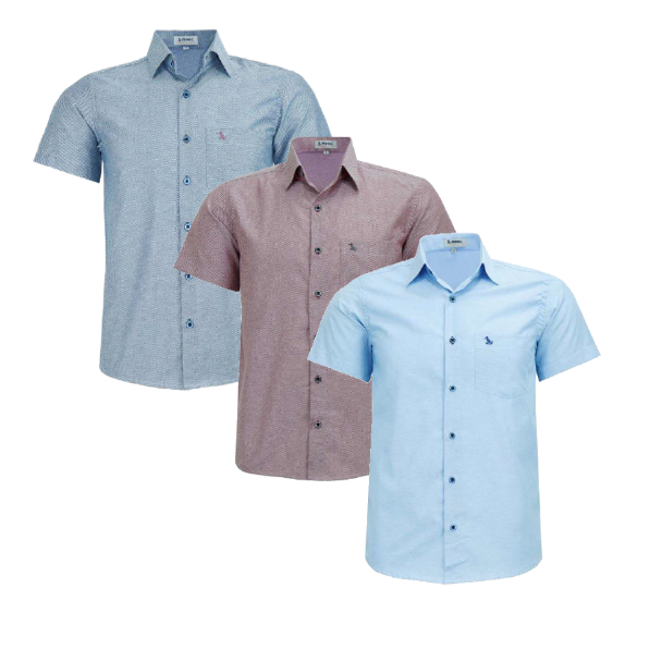 Kit 3 Camisas Amil Sersi Comfort Com bolso M/Curta Lançamento Luxo Frete Grátis