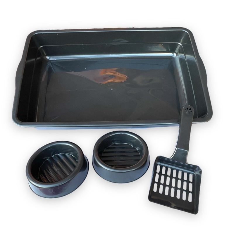 kit Higiênico para Gatos ( Pá, 2 Comedouros e Bandeja ) — imagem 2 de 2