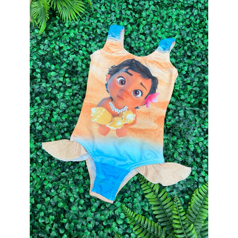 Maiô Infantil Natação Biquíni Piscina Praia Moana Lol Mulher Maravilha Frozen 440